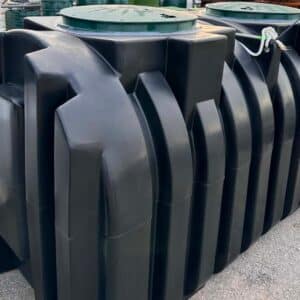 Dual Compartment Agra Black Septic Tank