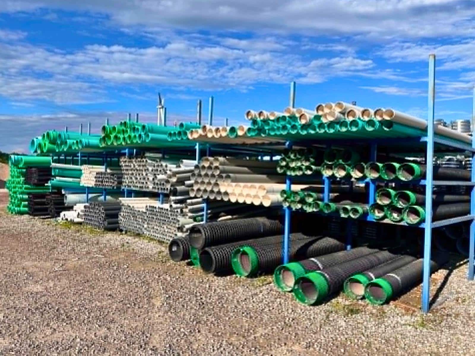Gasketed sewer pipe