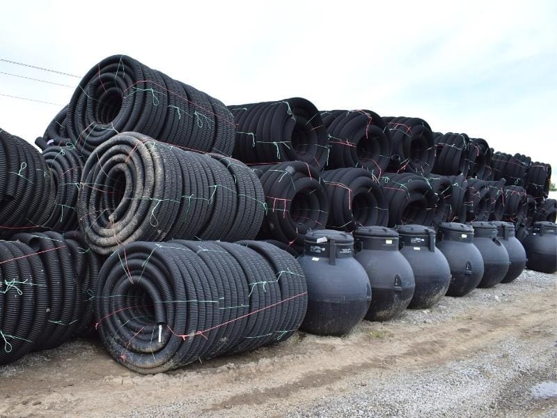 Subdrain Yard Stack