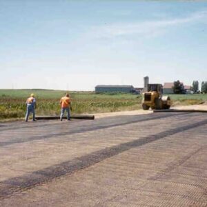 biaxal geogrid installation