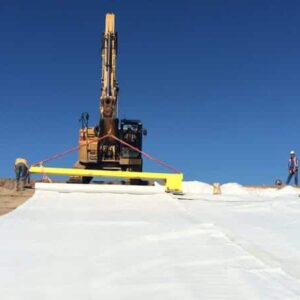 clay liner slope installation