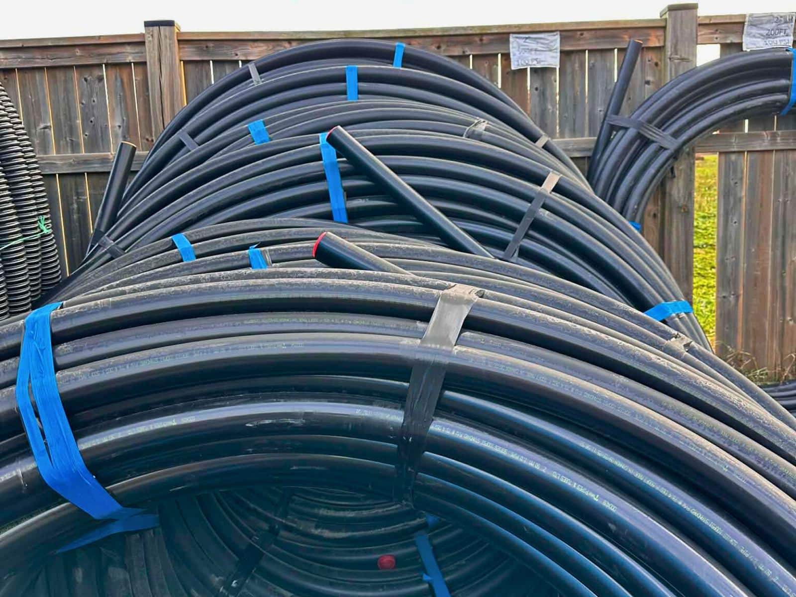 2" 100 PSI poly pipe roll