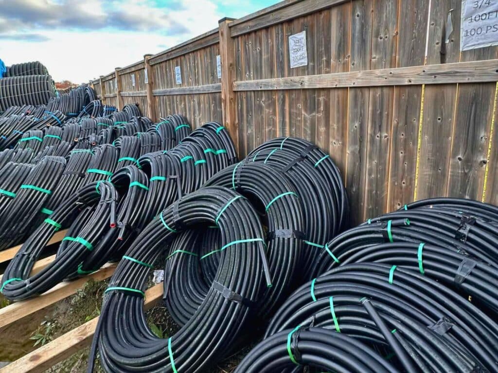 100 PSI Poly Pipe Rolls