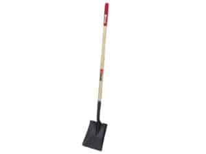 Garant Square point shovel, long wood handle