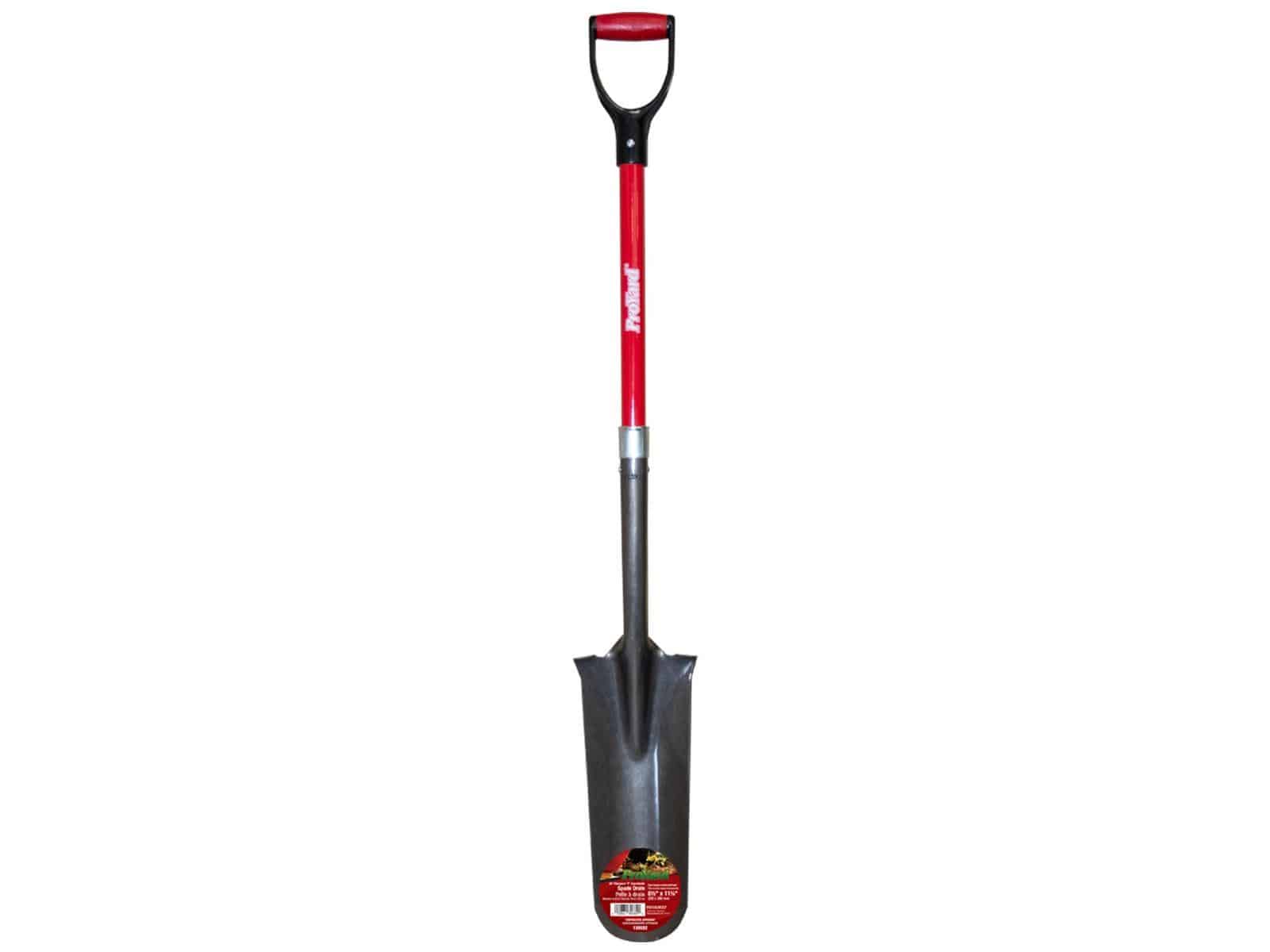 Pro Yard Drain Spade 48in 6x15.75in Fiberglass D-Handle