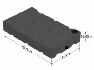 300 USG Trailer Septic Tank Blueprint