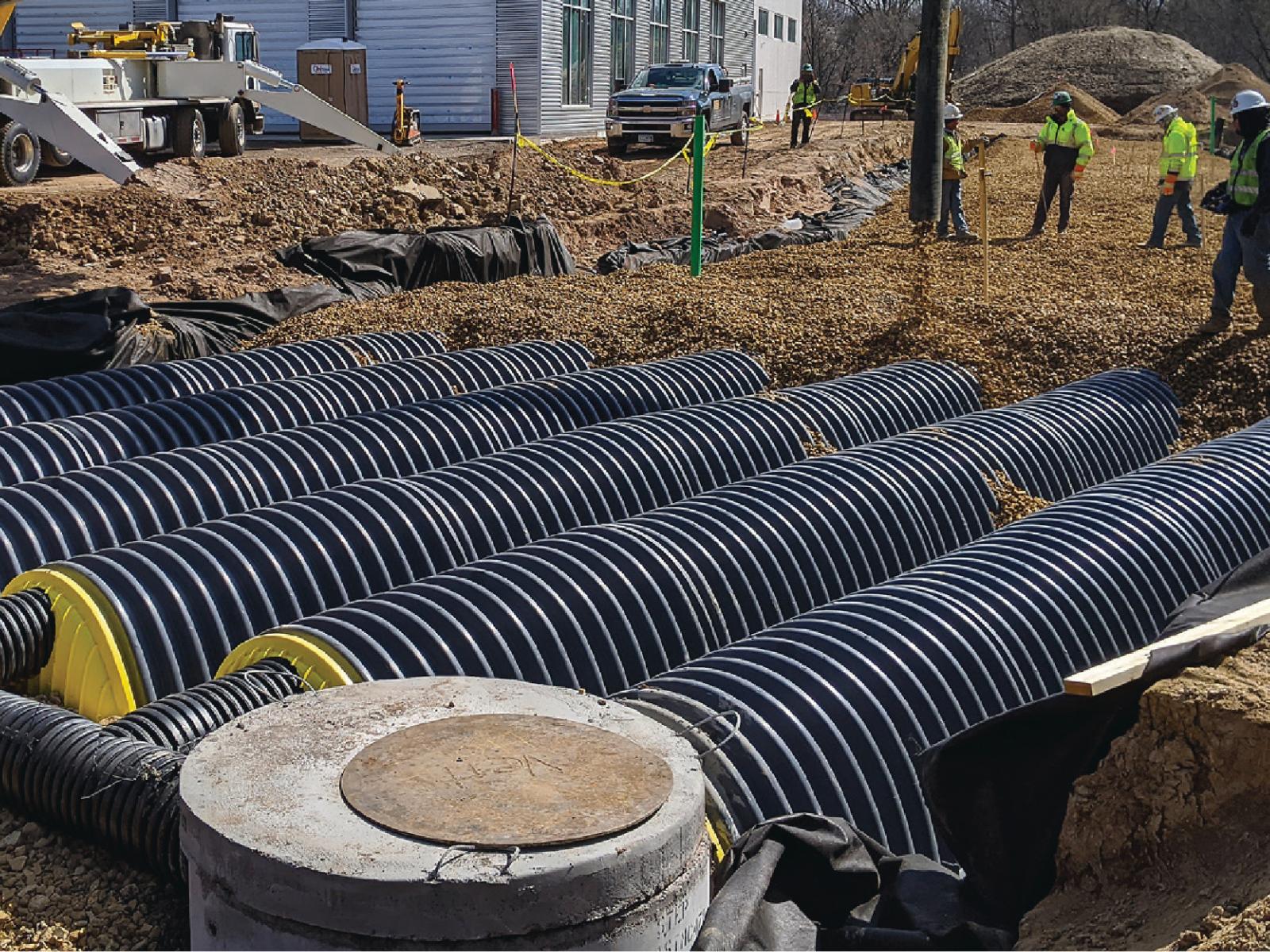 Stormwater Storage Chamber Installed