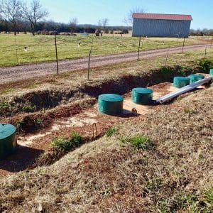 Septic Tank Risers Installed