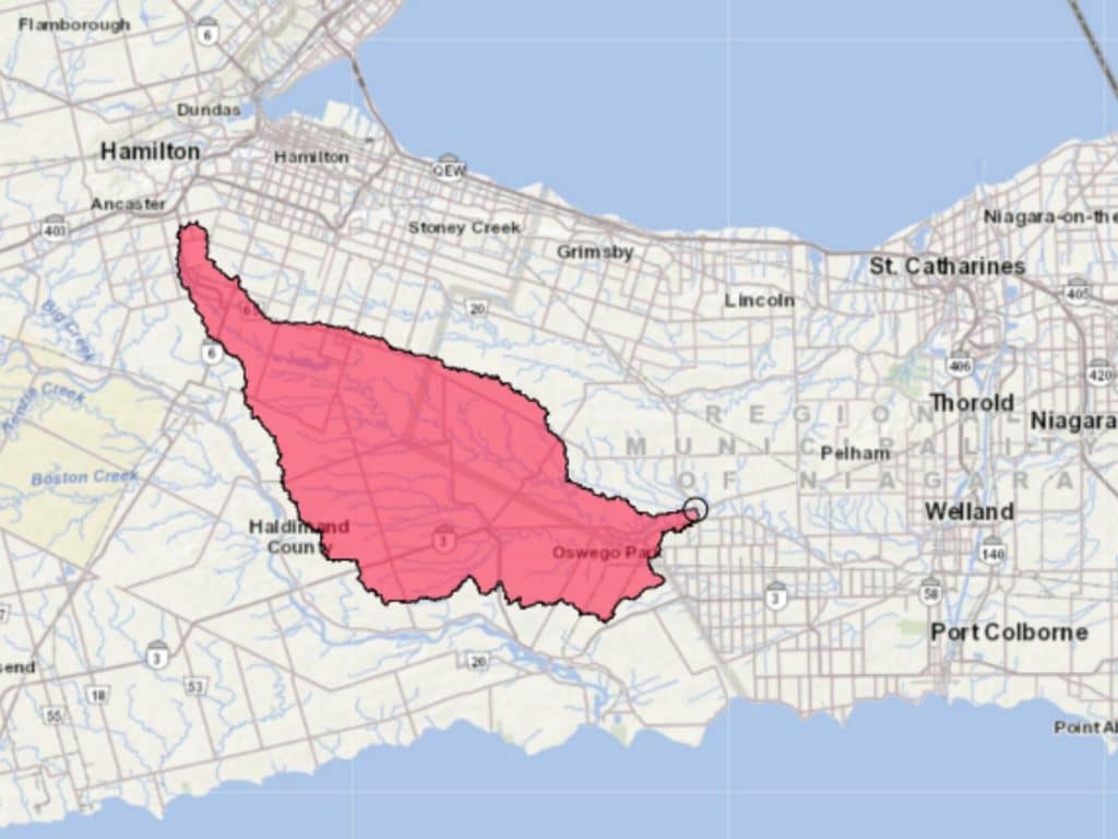 Wellandport Watershed Map