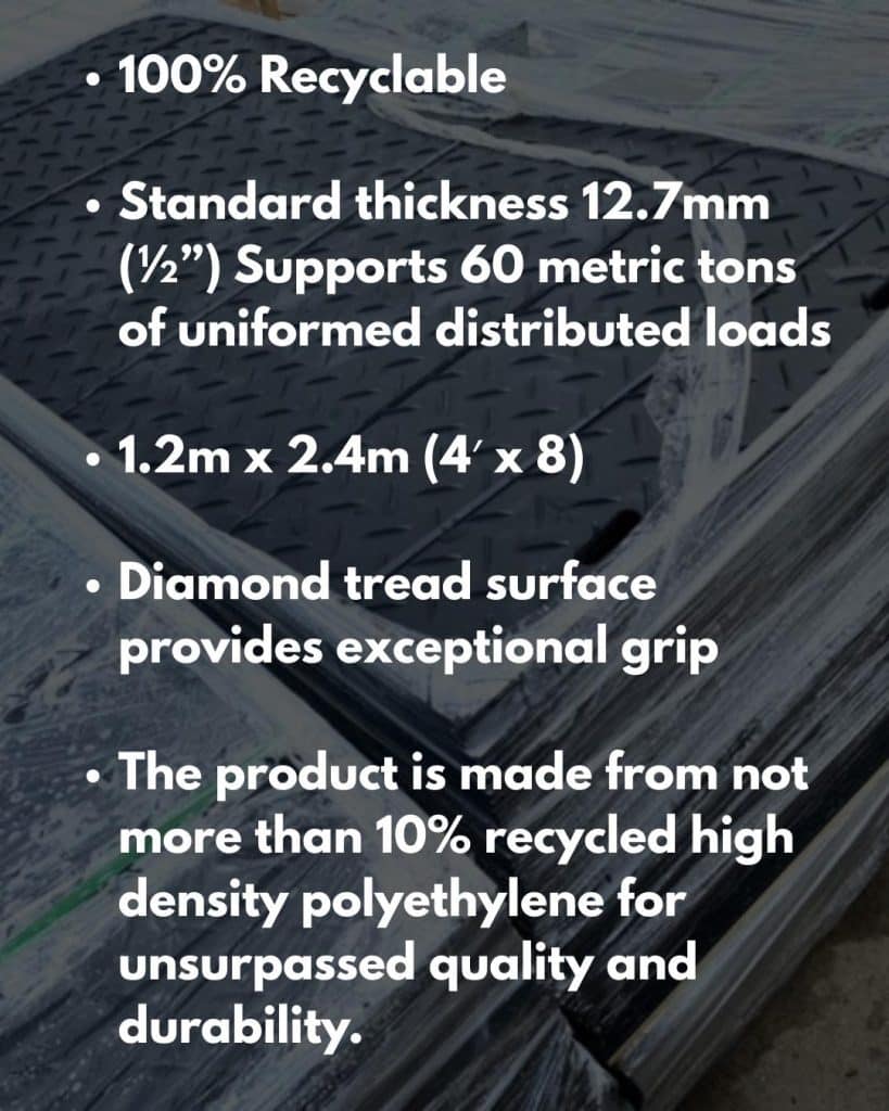 Mud Mat Specs