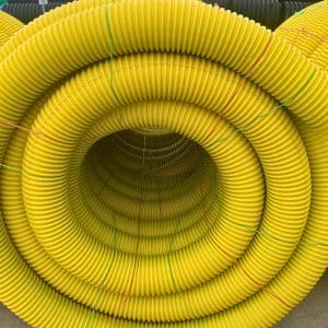 Yellow Vac Truck Hose