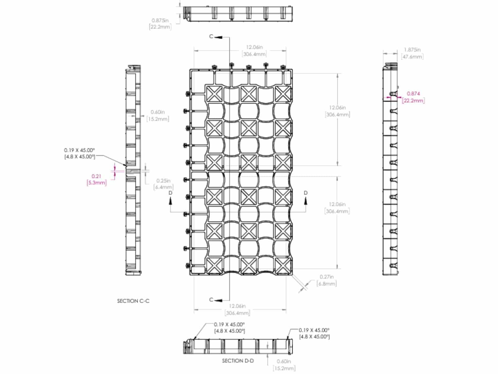 GridX Paver Grid Specs