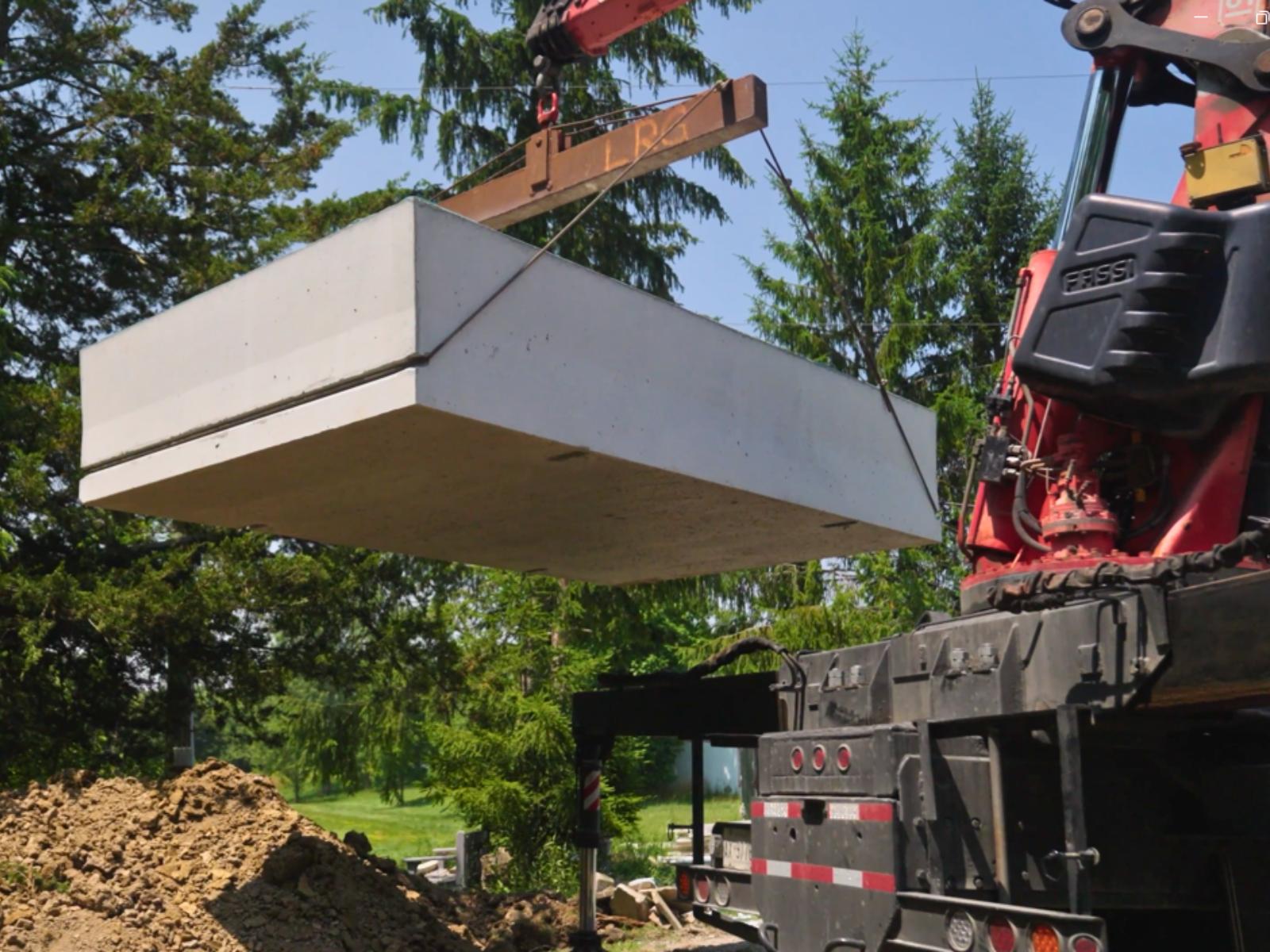 Concrete Cistern Delivery