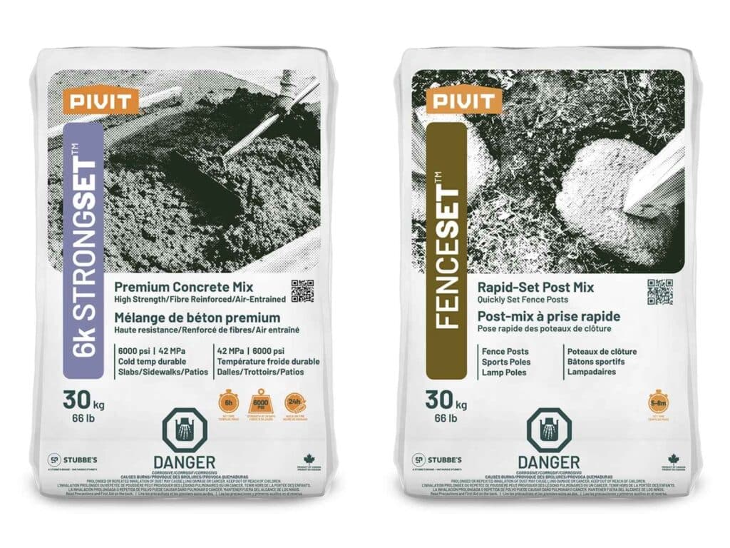 Pivit Concrete Mix Strongest and Fenceset