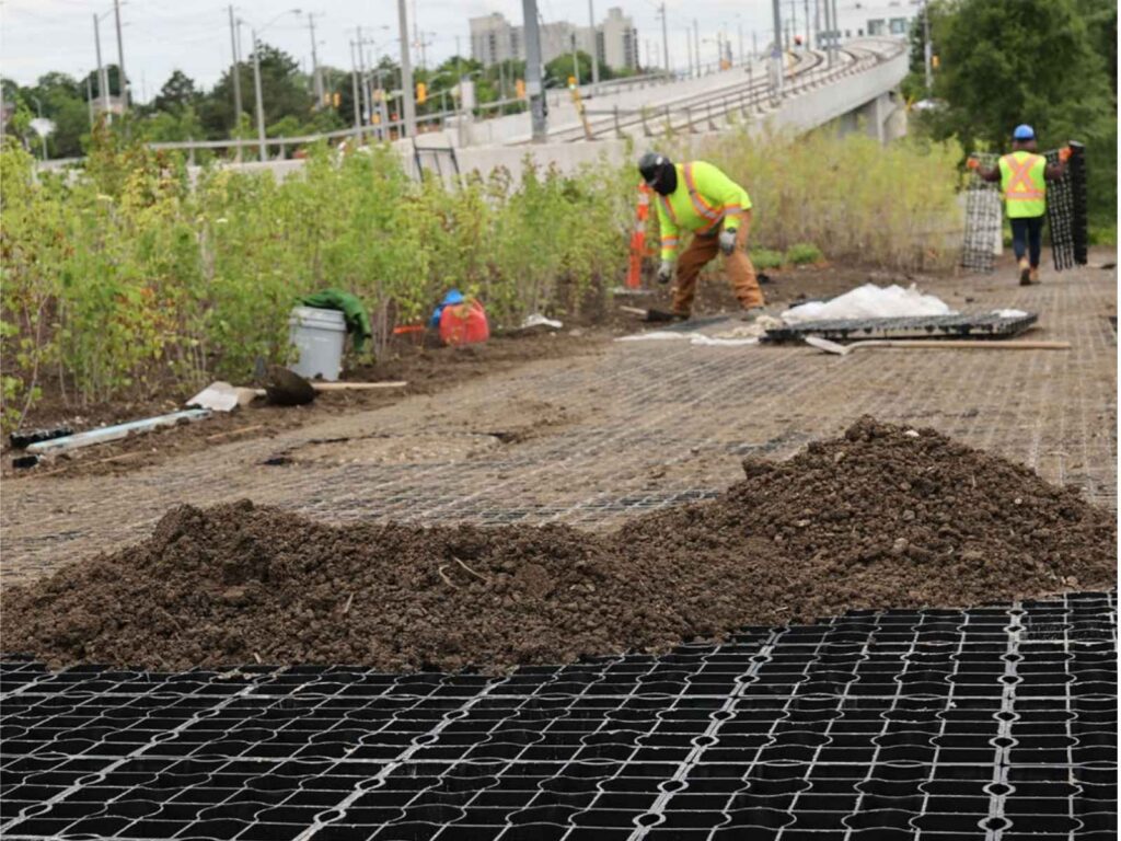 Ecoraster for Toronto Access Road